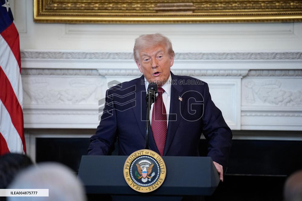 Trump With Republican Senators - Washington