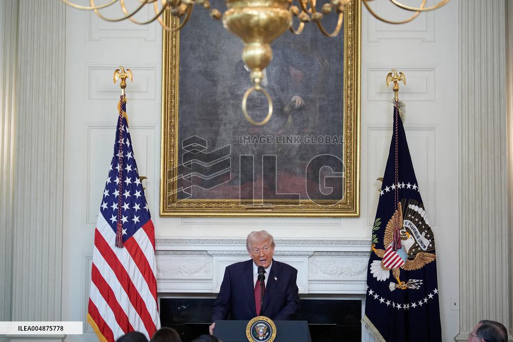 Trump With Republican Senators - Washington