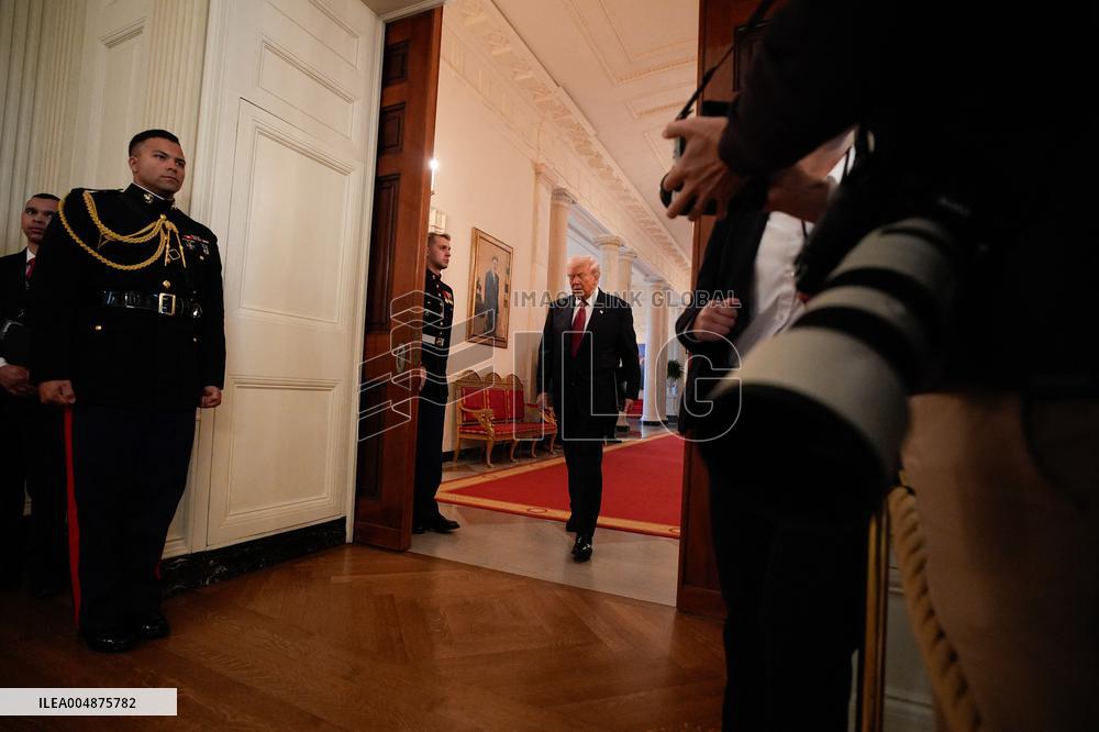 Trump With Republican Senators - Washington
