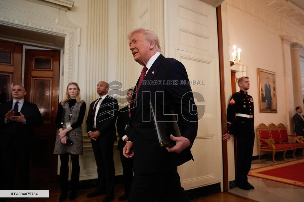 Trump With Republican Senators - Washington