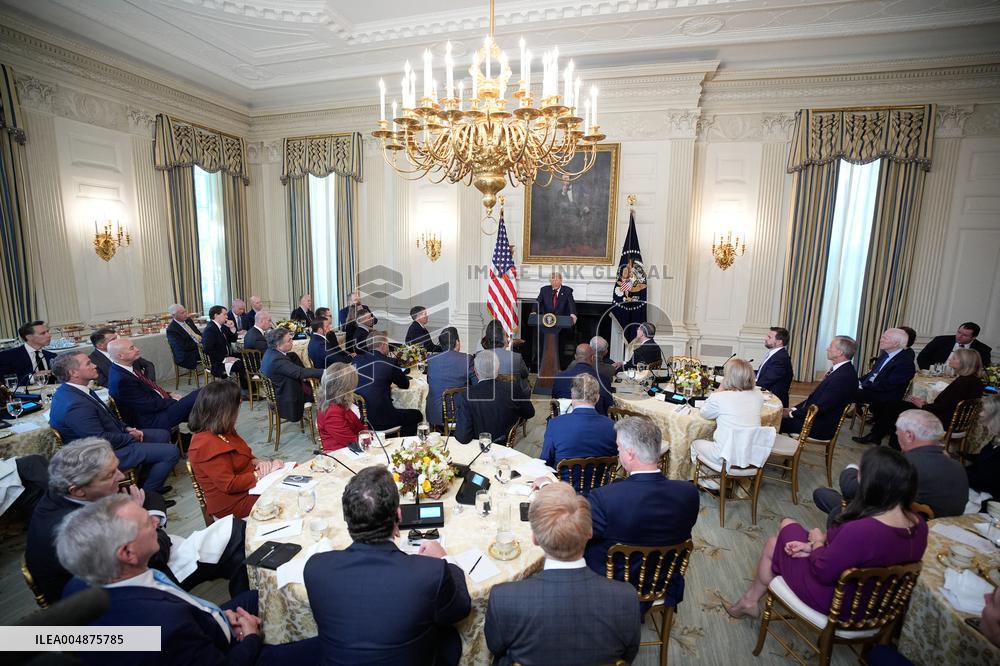 Trump With Republican Senators - Washington