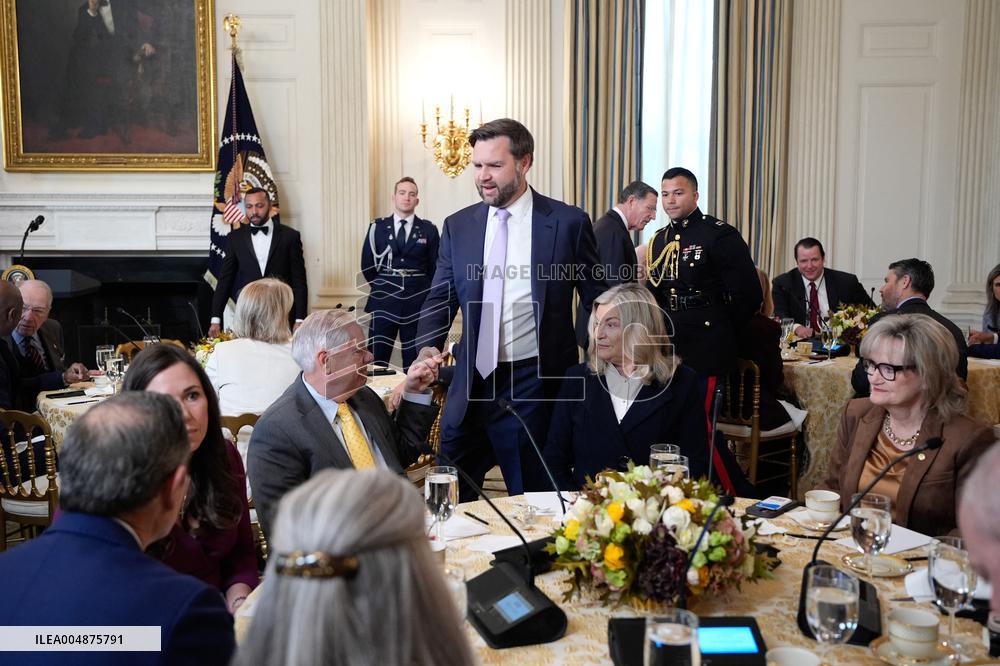 Trump With Republican Senators - Washington