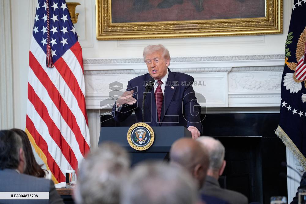 Trump With Republican Senators - Washington