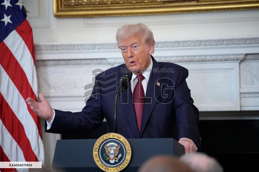 Trump With Republican Senators - Washington