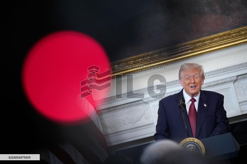 Trump With Republican Senators - Washington