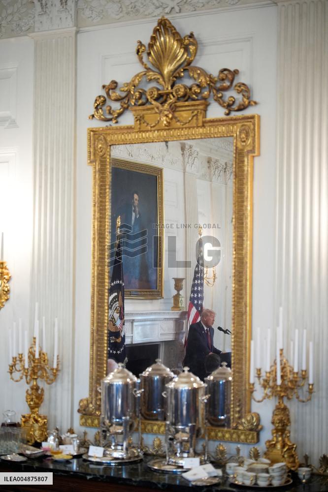 Trump With Republican Senators - Washington