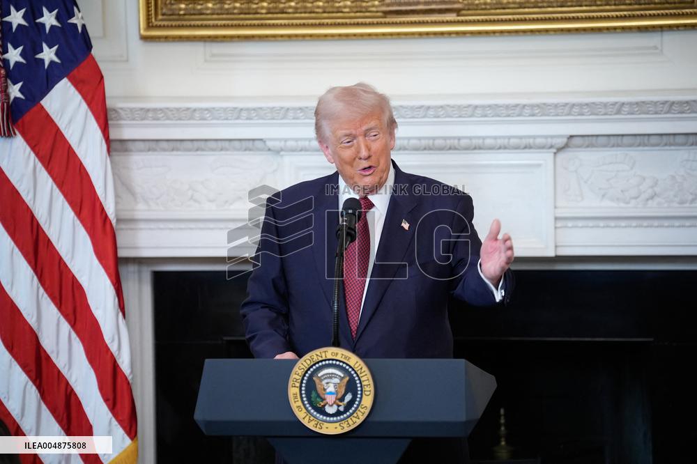 Trump With Republican Senators - Washington