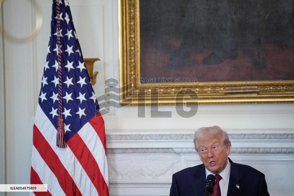 Trump With Republican Senators - Washington