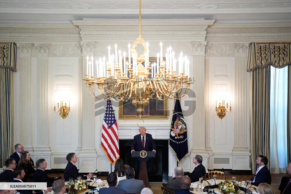 Trump With Republican Senators - Washington