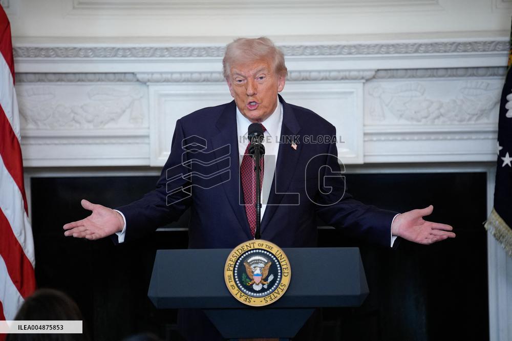 Trump With Republican Senators - Washington