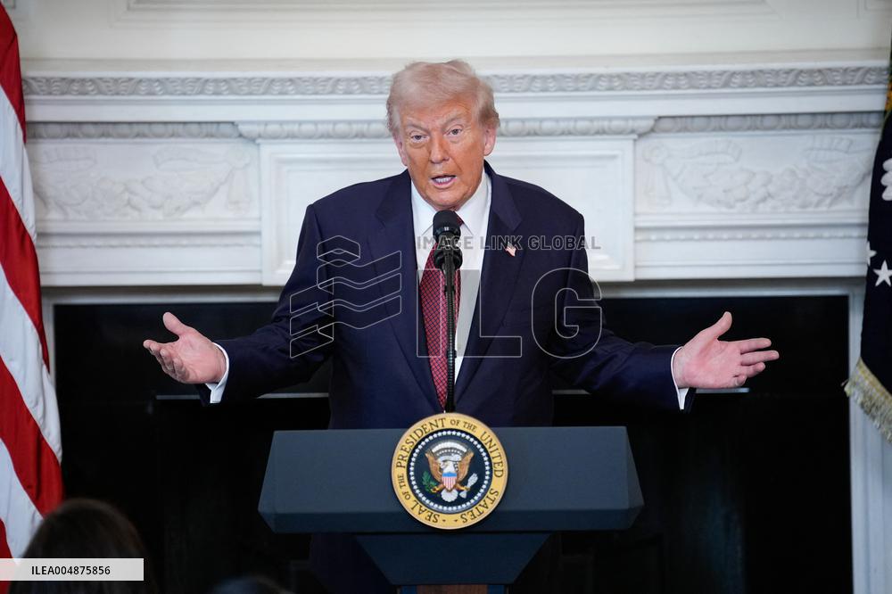 Trump With Republican Senators - Washington