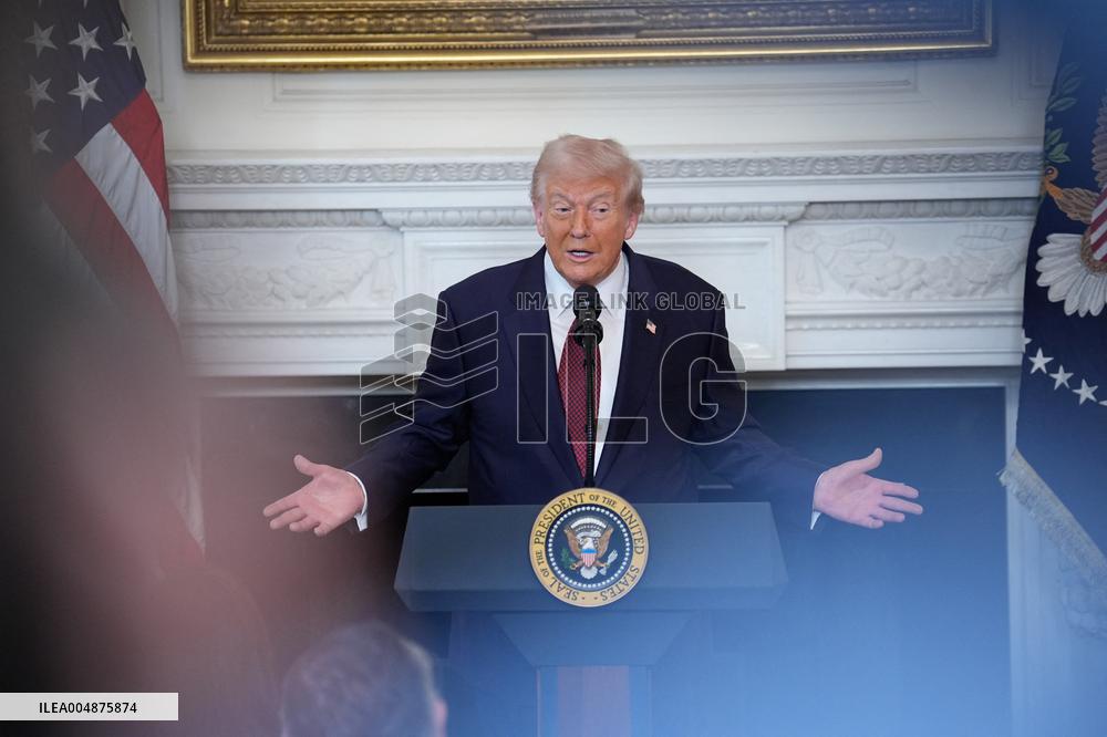 Trump With Republican Senators - Washington