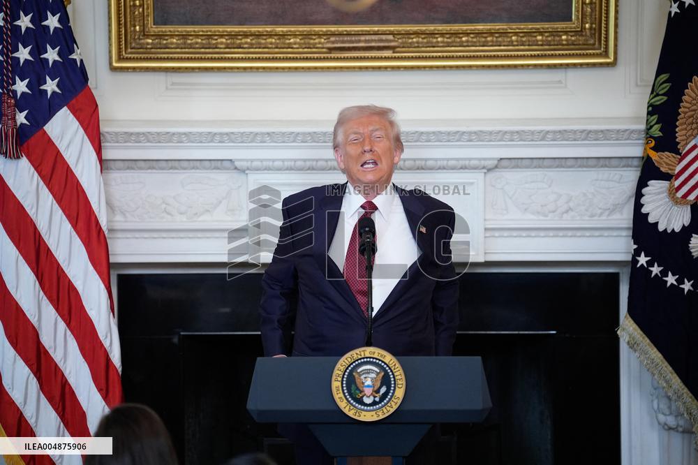 Trump With Republican Senators - Washington