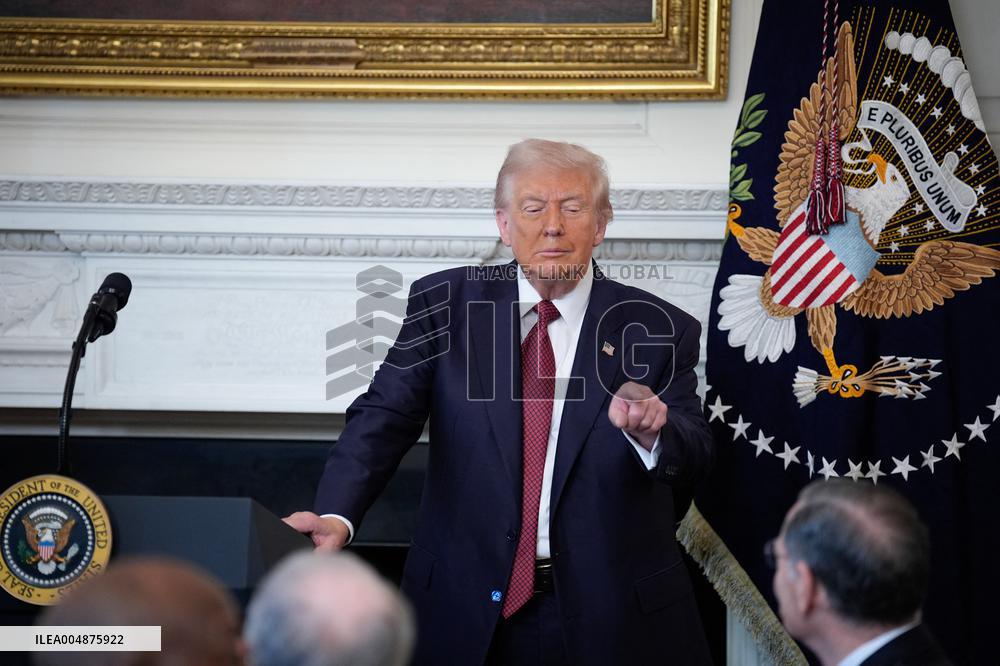 Trump With Republican Senators - Washington