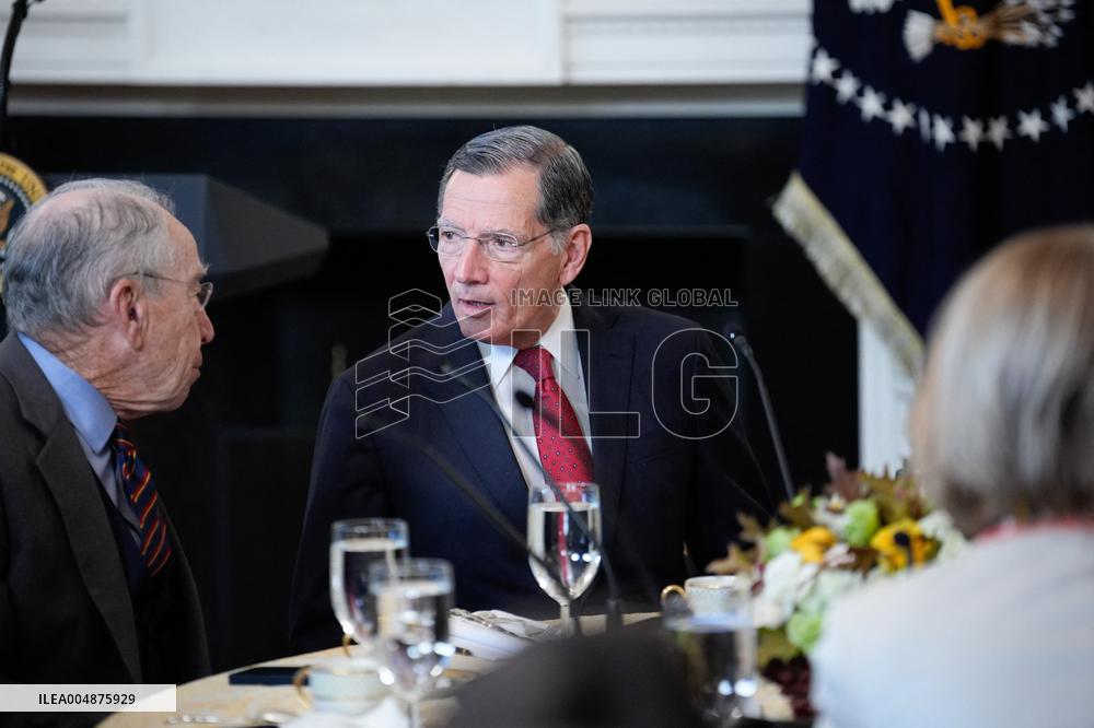 Trump With Republican Senators - Washington