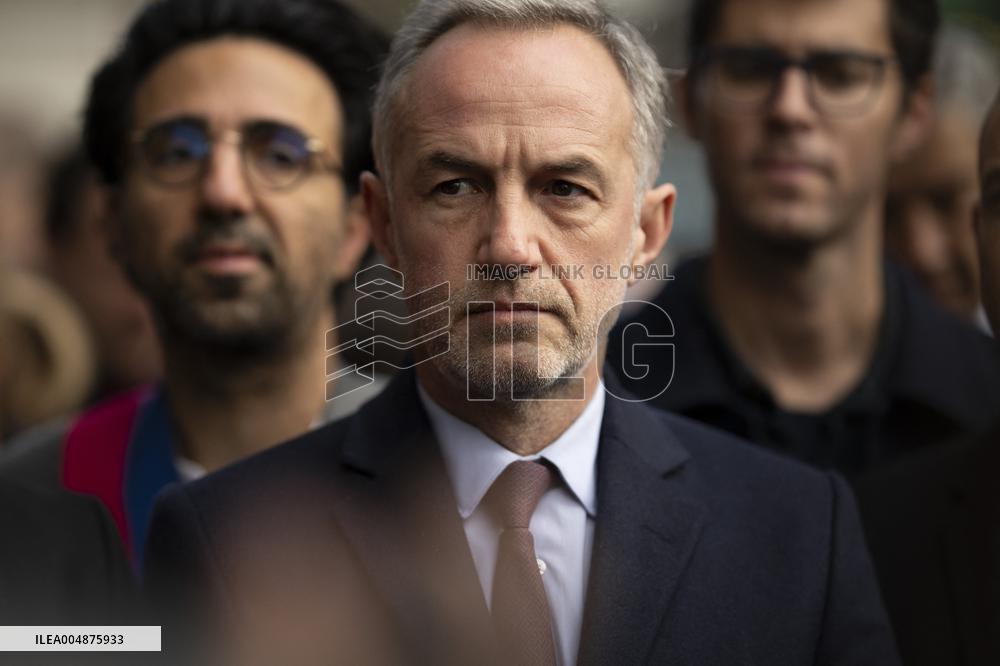 Emmanuel Gregoire In Front Of The BHV - Paris