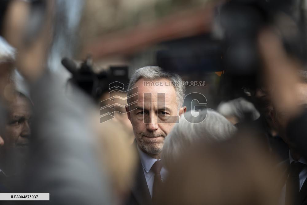 Emmanuel Gregoire In Front Of The BHV - Paris