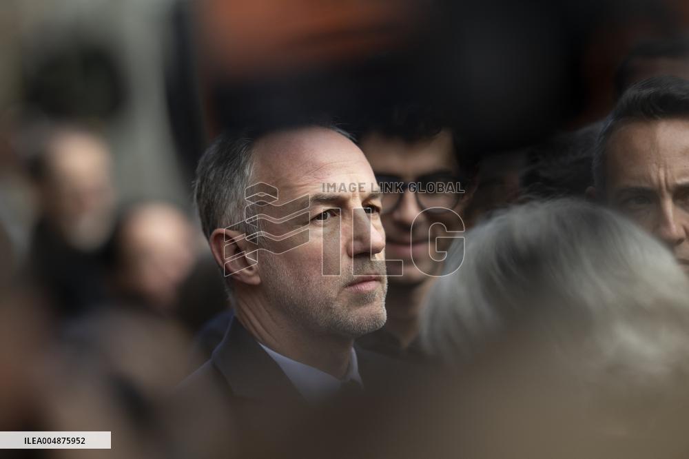 Emmanuel Gregoire In Front Of The BHV - Paris