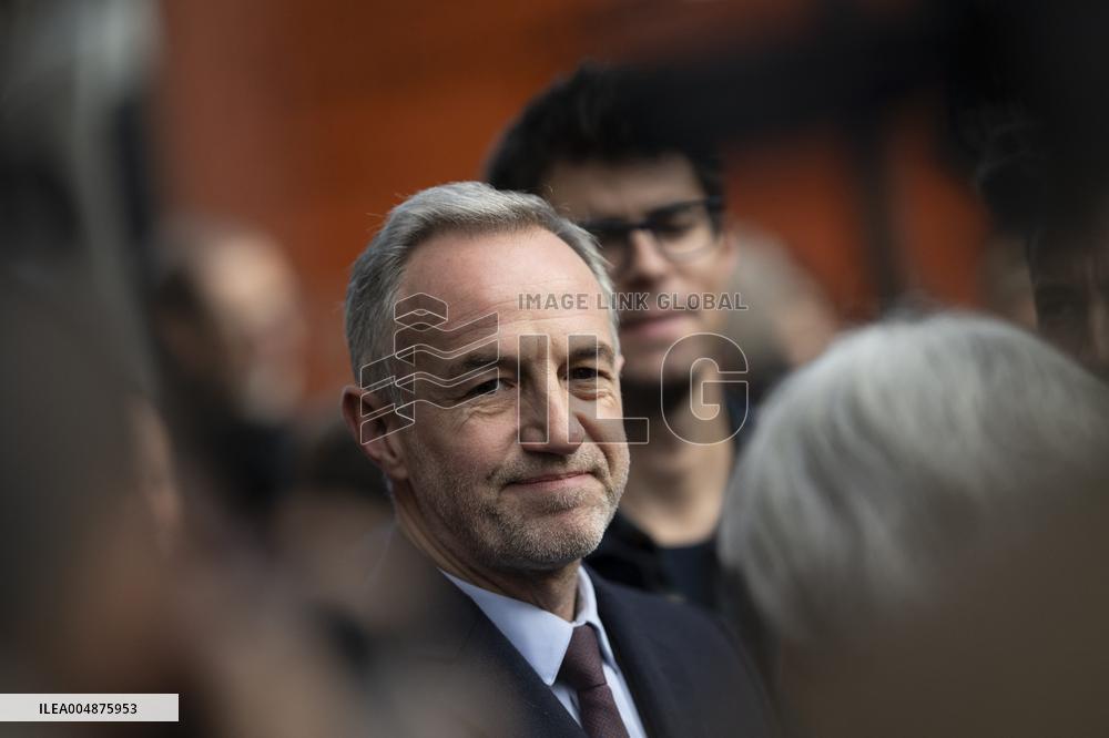 Emmanuel Gregoire In Front Of The BHV - Paris