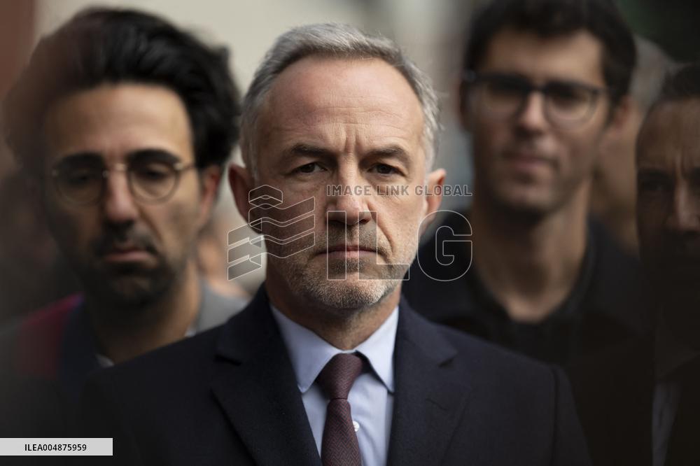 Emmanuel Gregoire In Front Of The BHV - Paris