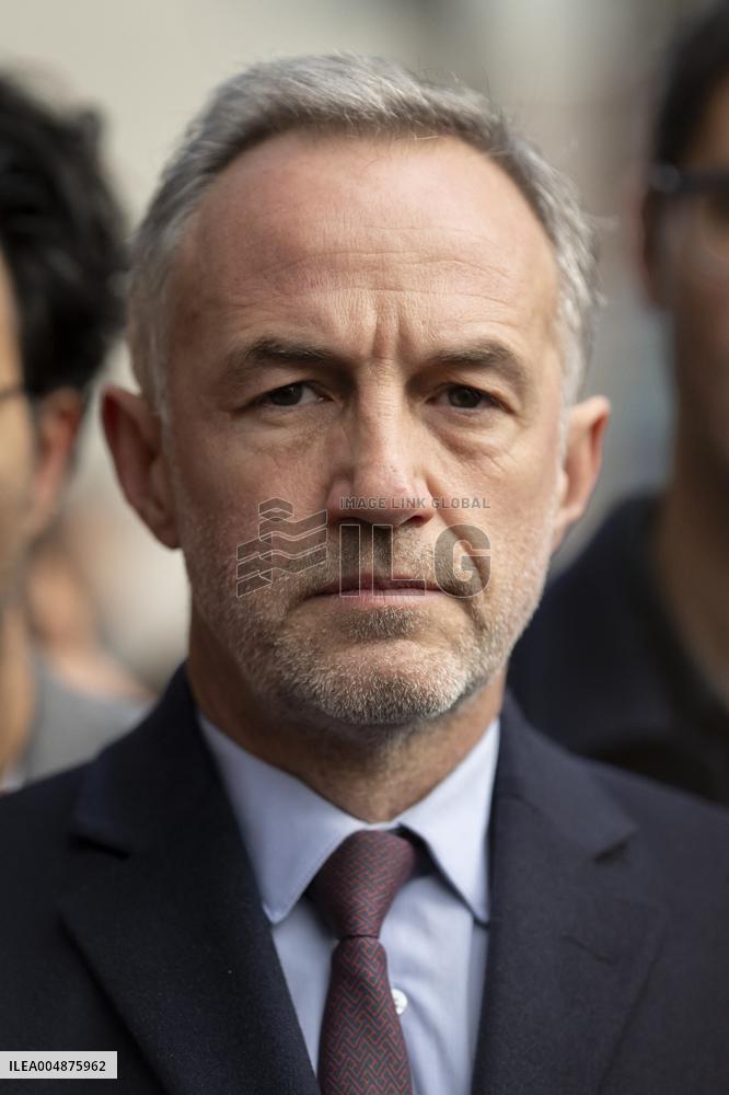 Emmanuel Gregoire In Front Of The BHV - Paris