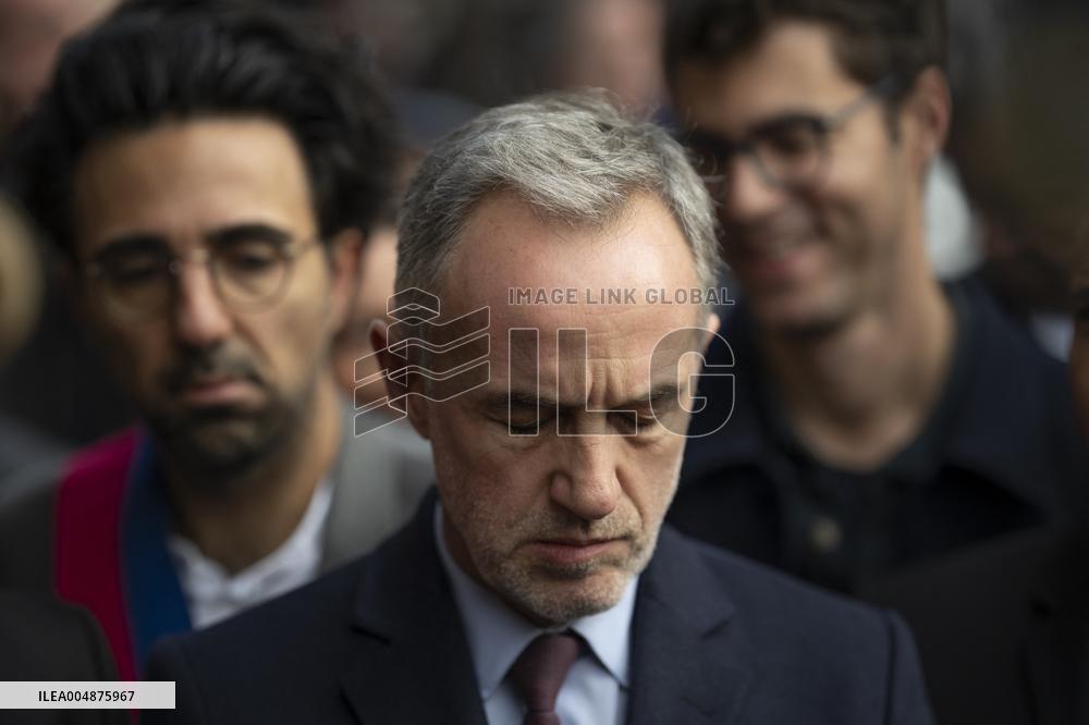 Emmanuel Gregoire In Front Of The BHV - Paris