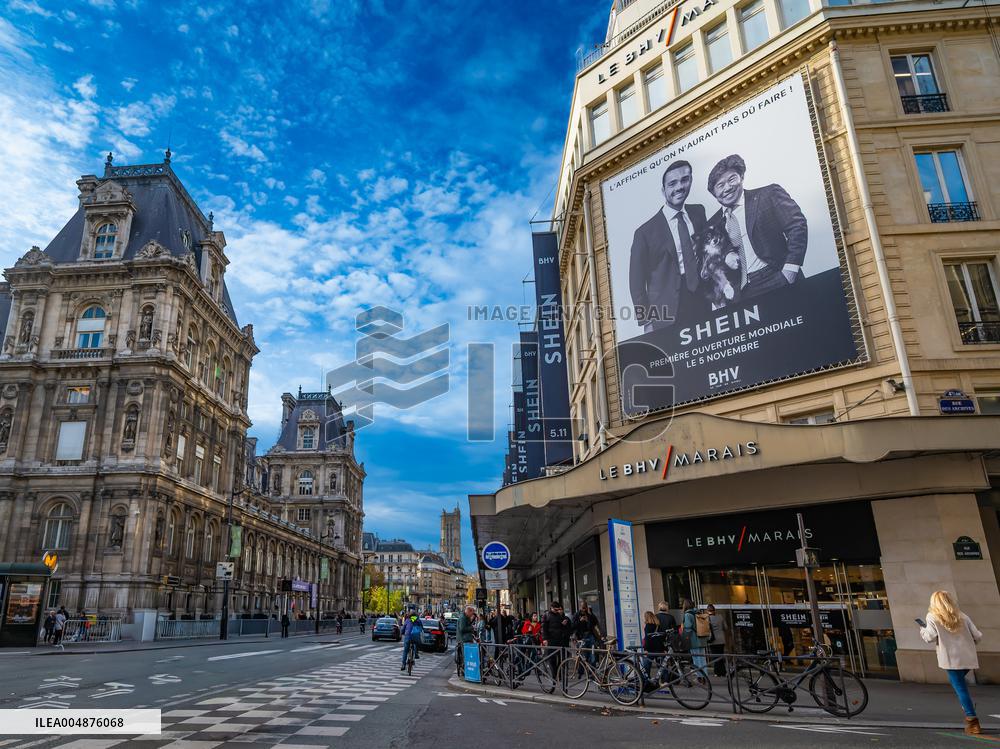 Illustration - Shein in BHV Paris