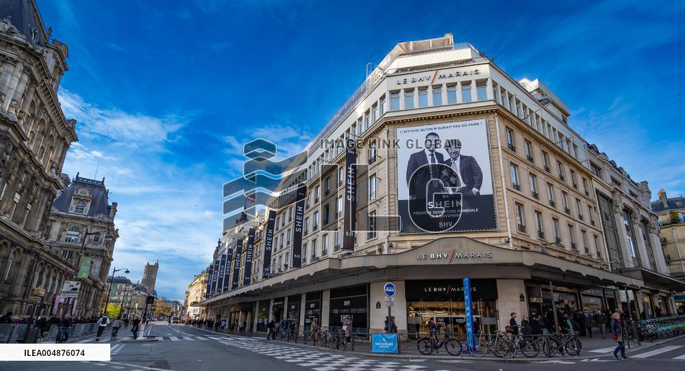 Illustration - Shein in BHV Paris