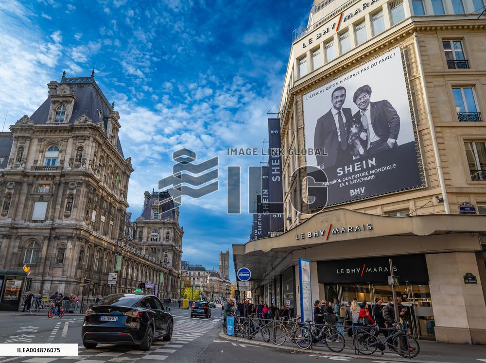 Illustration - Shein in BHV Paris