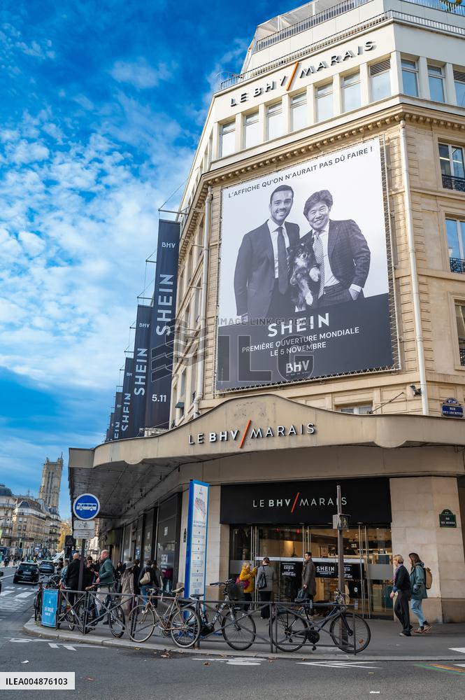 Illustration - Shein in BHV Paris