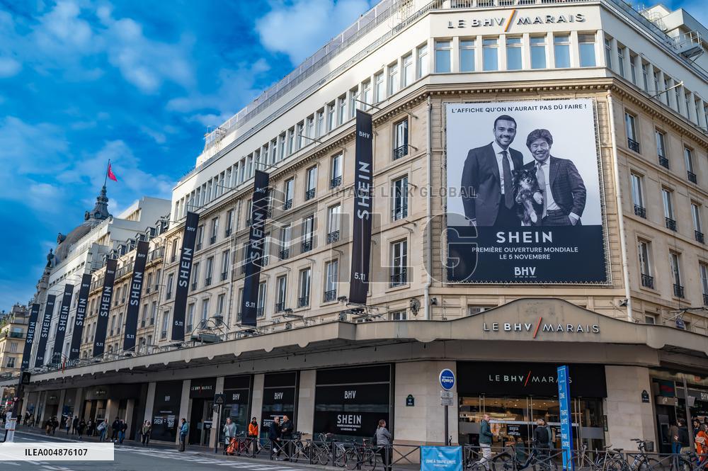 Illustration - Shein in BHV Paris