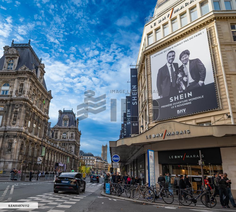 Illustration - Shein in BHV Paris