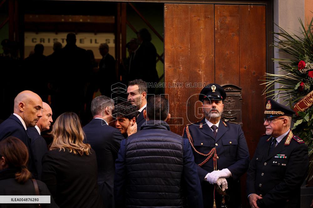 Funeral of State Police Chief In Naples - Italy
