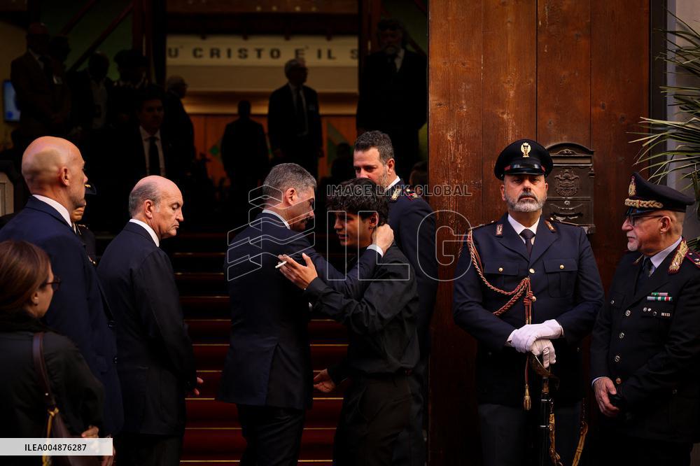 Funeral of State Police Chief In Naples - Italy