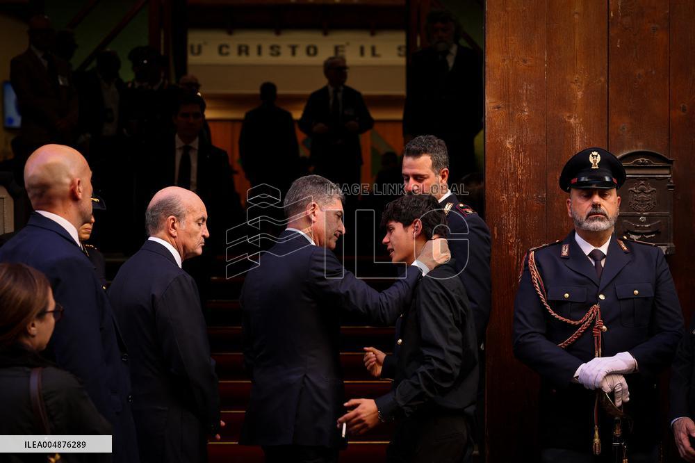 Funeral of State Police Chief In Naples - Italy