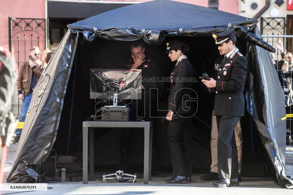 Drone Survey After Torre dei Conti Collapse - Rome