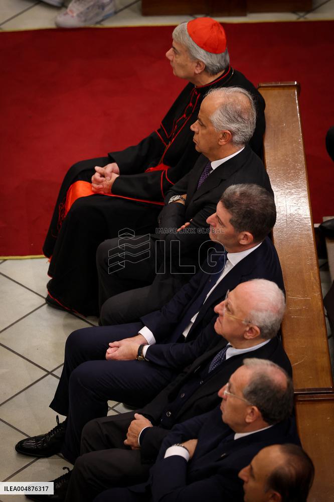 Funeral of State Police Chief In Naples - Italy