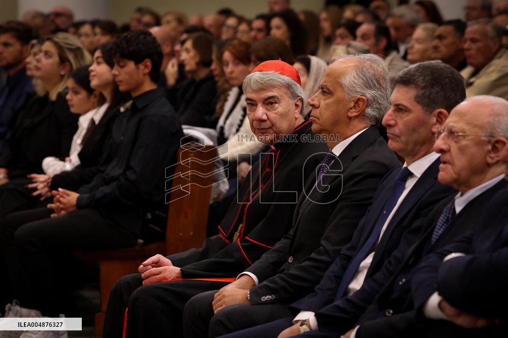 Funeral of State Police Chief In Naples - Italy