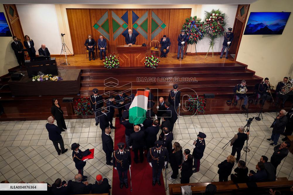 Funeral of State Police Chief In Naples - Italy