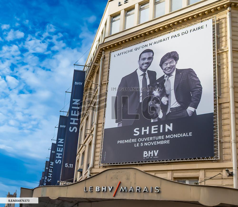 Illustration - Shein in BHV Paris