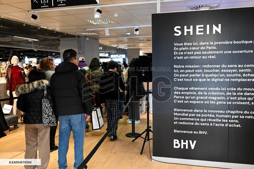 Shein Opens at BHV - Paris