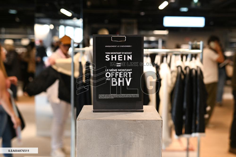 Shein Opens at BHV - Paris