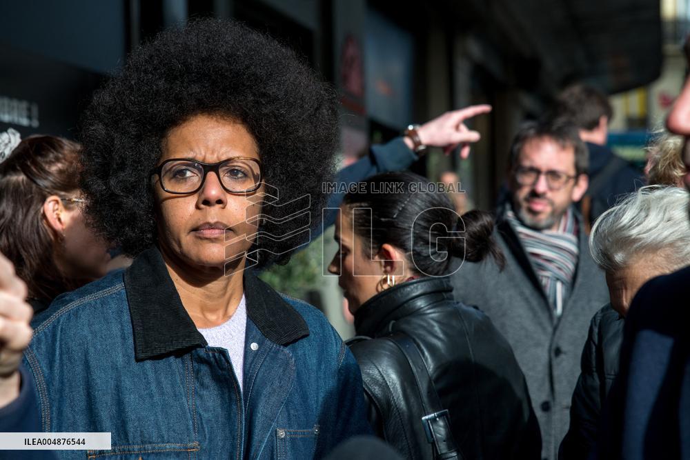 Protest Against Shein's Opening at BHV - Paris