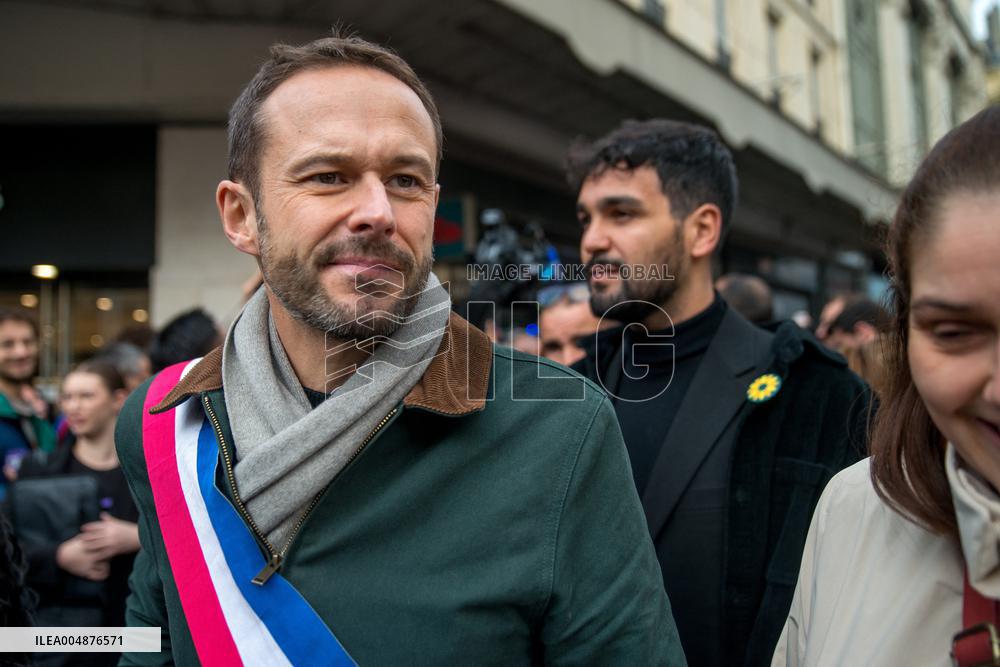 Protest Against Shein's Opening at BHV - Paris