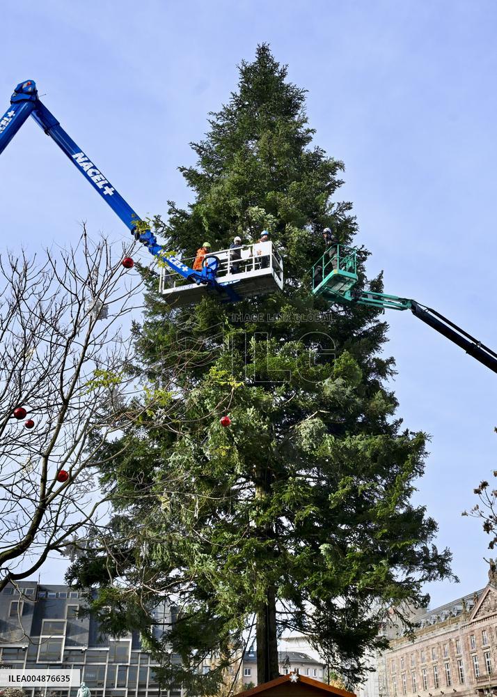 Strasbourg Is Preparing for The Festive Season - France