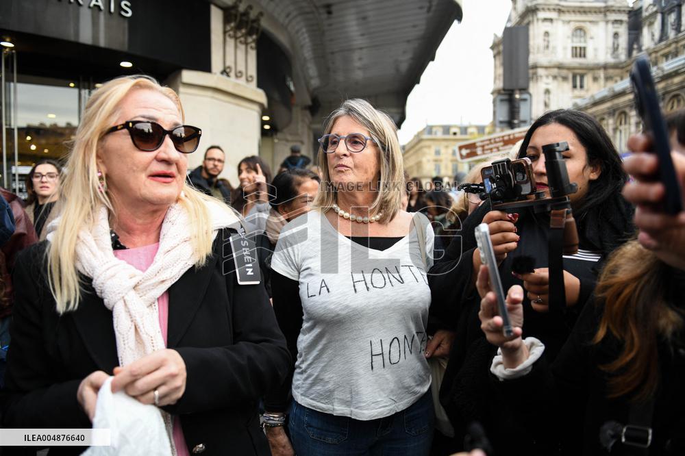 Protest Against Shein's Opening at BHV - Paris