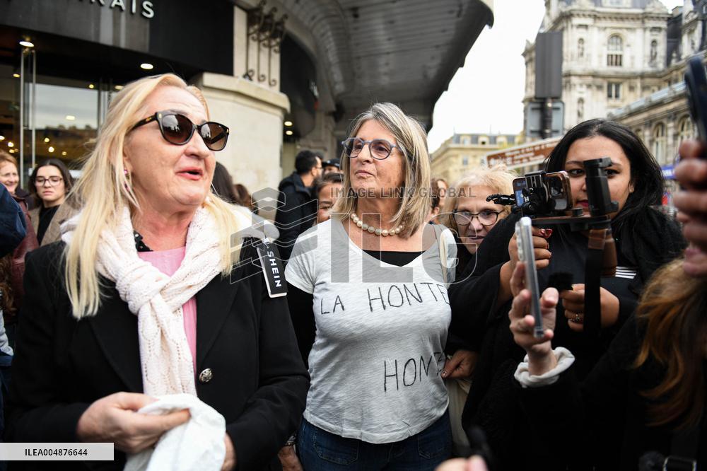 Protest Against Shein's Opening at BHV - Paris