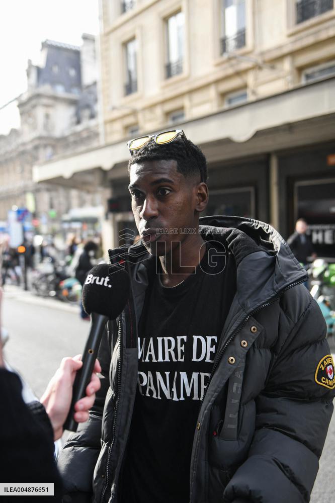 Influencer Wili la Prod Near the BHV Store - Paris