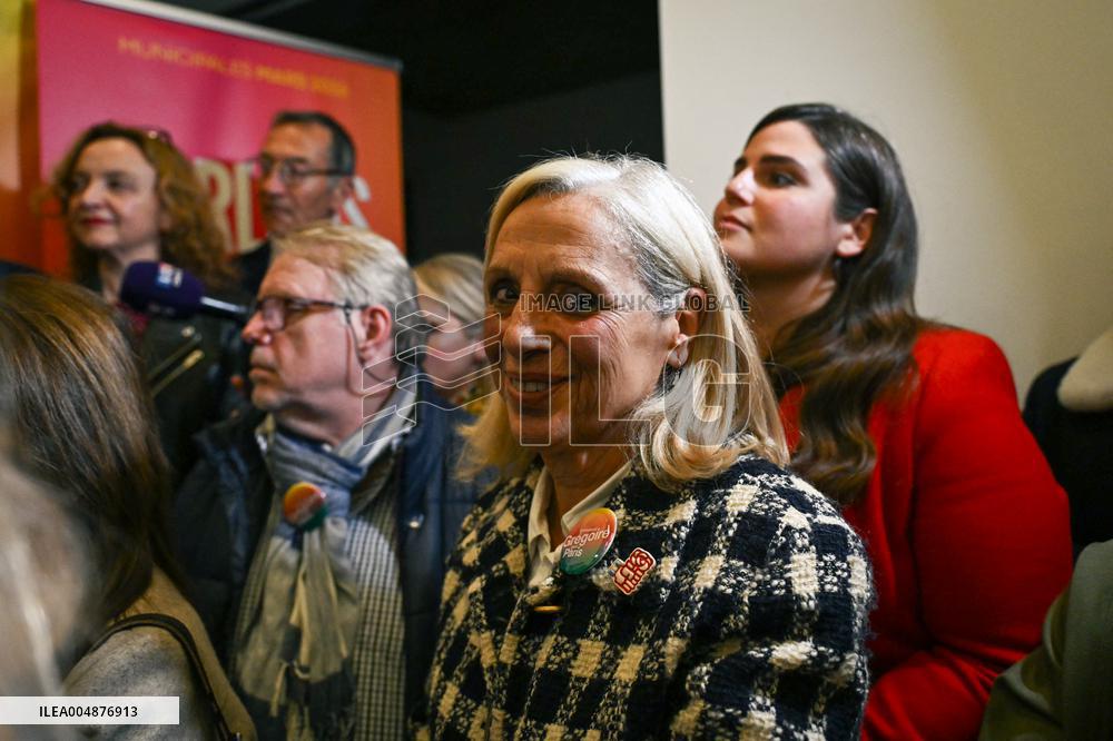 Inauguration of Emmanuel Gregoire local campaign in Paris FA