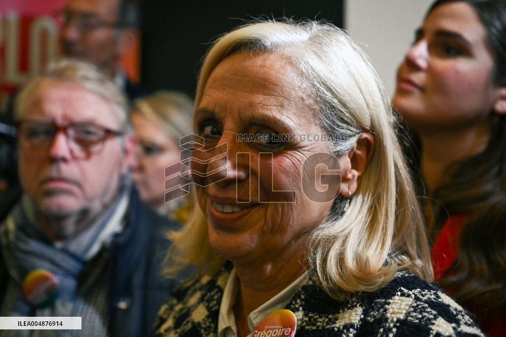 Inauguration of Emmanuel Gregoire local campaign in Paris FA